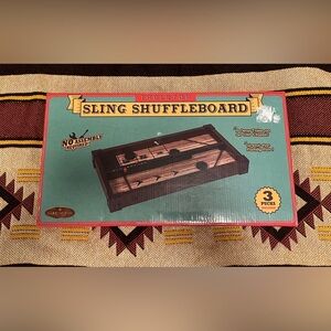 Tabletop Sling Shuffleboard Game by Front Porch Classics - Brown